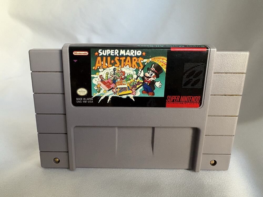 Super Mario All-Stars Nintendo SNES Authentic Game, Tested